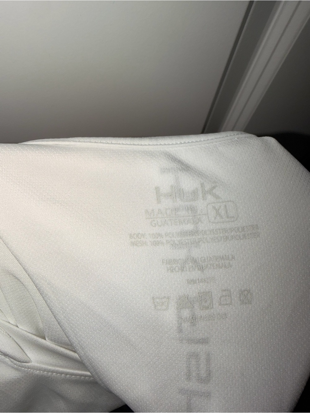 Huk White Long Sleeve Performance Shirt - Men's